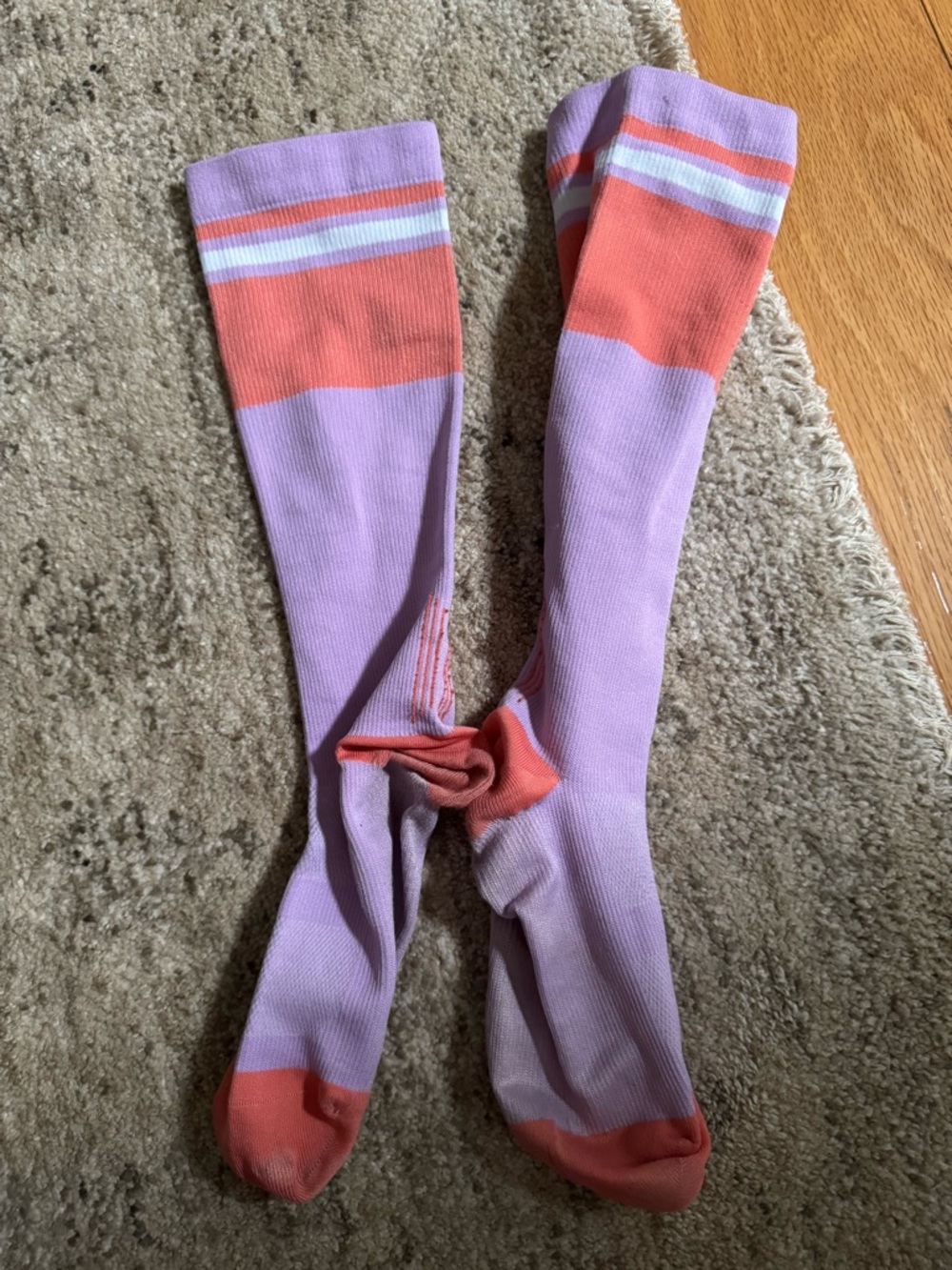Worn Compression Socks